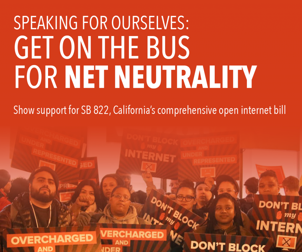 Get on the bus for net neutrality